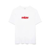 Mavi Kırmızı Miav Baskılı Beyaz Erkek T-shirt M067153-622