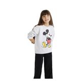 MAVİ Kız Çocuk Baskılı Sweatshirt, Açık Gri, 2-3 Yaş