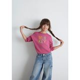 Mavi Kız Çocuk Mickey Baskılı Pembe Sweatshirt Uzun Kol Rahat Kalıp 7S10142-71085 - Pembe-71085 - 9 - 10 Yaş