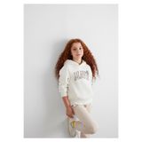 MAVİ Kız Çocuk Sweatshirt, Kırık Beyaz, 4-5 Yaş