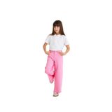 MAVİ Kız Çocuk Wide Leg Jean Pantolon, Pink Denim, 5-6 Yaş