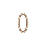 Mavi Koltuk Döşeme Mkd - Ayn 107 / 180 cm Oval Lilyum Ayna Ahşap Ham Cilasız - Altın