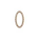 Mavi Koltuk Döşeme Mkd - Ayn 108 / 160 cm Oval Lilyum Ayna Ahşap Ham Cilasız - Kahverengi