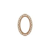 Mavi Koltuk Döşeme Mkd - Ayn 111 / 110 cm Oval Lilyum Ayna Ahşap Ham Cilasız - Kahverengi