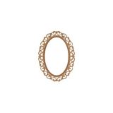 Mavi Koltuk Döşeme Mkd - Ayn 112 / 100 cm Oval Lilyum Ayna Ahşap Ham Cilasız - Kahverengi