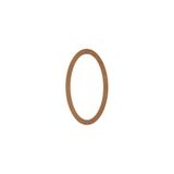 Mavi Koltuk Döşeme Mkd - Ayn 212 / 70 cm Oval Ayna Ahşap Ham Cilasız - Kahverengi