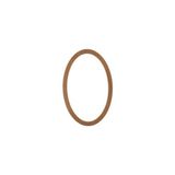 Mavi Koltuk Döşeme Mkd - Ayn 214 / 100 cm Oval Ayna Ahşap Ham Cilasız - Kahverengi