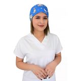 Mavi Köpekler Desenli Cerrahi Bone B54
