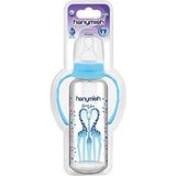 Mavi Kulplu Cam Biberon 240 Ml, Şık ve Kullanışlı Bebek Ürünleri - Ahşap - Ceviz