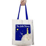 Mavi Kulplu Le Petit Prince Mavi Yıkanabilir Omuz Çanta