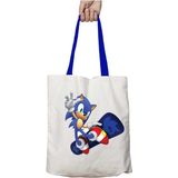 Mavi Kulplu Sonic Kaykay Yıkanabilir Omuz Çanta