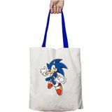 Mavi Kulplu Sonic Koşu Yıkanabilir Omuz Çanta