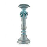 Mavi Kurdeleli Büyük Mumluk 33X12 Cm Pr30-1033