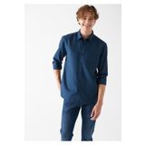 Mavi Lacivert Gömlek Slim Fit / Dar Kesim -81583 8810217