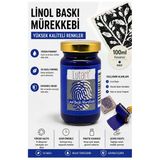 Mavi Linol Mürekkebi 100 Ml 1 Adet Lutart Linol Baskı Boya Mürekkebi Blok Baskı Sanat Su Bazlı Matbaa Mürekkebi Hobi