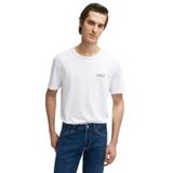 Mavi Logo Baskılı Beyaz Basic Tişört Loose Fit/Bol Rahat Kesim 0610360-620 Beyaz-620 XL