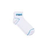 Mavi Logo Baskılı Beyaz Soket Çorap 092523-620 Beyaz-620 One Size