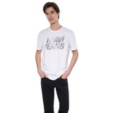 Mavi Logo Baskılı Erkek Tişört - M0610260-620 Beyaz 2XL