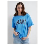 Mavi Logo Baskılı Kadın T-Shirt M1600843-91478
