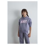 Mavi Logo Baskılı Kapüşonlu Kız Çocuk Sweatshirt M7610035-88095