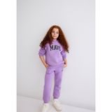 Mavi Logo Baskılı Kapüşonlu Mor Sweatshirt 7610035-70586 Mor-70586 3-4