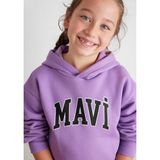 Mavi Logo Baskılı Kapüşonlu Mor Sweatshirt 7610035-70586 Mor-70586 5-6