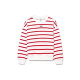 Mavi Logo Baskılı Kırmızı Çizgili Sweatshirt 7S10038-82054 Kırmızı-82054 5-6