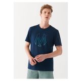 Mavi Logo Baskılı Lacivert Tişört Regular Fit / Normal Kesim -70490 0610635