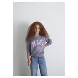 Mavi Logo Baskılı Mor Sweatshirt 7S10170-88095