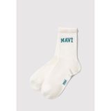 Mavi Logo Detaylı Beyaz Soket Çorap 1912726-21649 Beyaz-21649 One Size