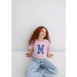 Mavi M Logo Baskılı Kız Çocuk Pembe Tişört Kısa Kol Günlük Stil 5 - 6 Yaş 7610276-86953 - Pembe-86953