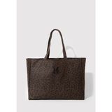 Mavi M Logo Detaylı Leopar Desenli Omuz Çantası 1913329-26823 - Siyah-26823