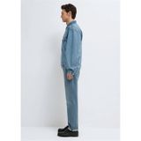Mavı M0110001-A2096 Ryan Dusty Lt Blue Denım Erkek Oversıze Denım Ceket