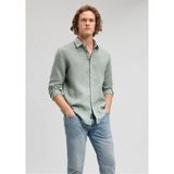 Mavi M021190-70120 Chinois Green Erkek Slim Keten Gömlek - Yeşil