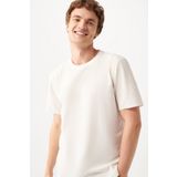 Mavi M0610277-70054 Bisiklet Yaka Normal Kalıp Düz Beyaz Erkek T-Shirt