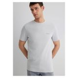Mavi M0610360-70075 Logo Baskılı Gri Erkek T-shirt