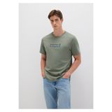 Mavi M0610943-80692 Açık Haki Regular Mavi Baskılı Erkek T-shirt