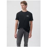 Mavi M0611714-900_MAVİ LOGO Bisiklet Yaka Düz Siyah Erkek T-Shirt