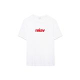 Mavi M067153-622_MİAV Bisiklet Yaka Baskılı Beyaz Erkek T-Shirt