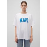 Mavi M1600843-70000 Bisiklet Yaka Normal Kalıp Kadın T-Shirt