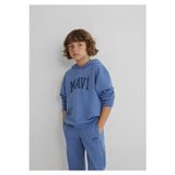 Mavi M6S10143-83767 Mavi Logo Baskılı Kapşonlu Sweatshırt Ma Erkek Çocuk Sweatshirt