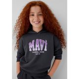 Mavi M7S10179-70087 Mavi Logo Baskılı Kapüşonlu Kız Çocuk Sweatshirt