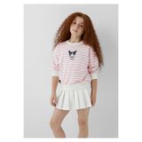 Mavi M7S10201 Kuromi Baskılı Çizgili Kız Çocuk Sweatshirt PUDRA