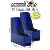 Mavi Magazinlik Demonte Plastik 2 Adet Plastik Kutu Klasörü Magazinlik A4 Dosya ve Masa Düzenleyici Sınıf Ev Ofis