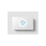 Mavi Maşallah Etiketi Nazar Değmesin Yuvarlak Mat Sticker Mevlid Erkek Bebek Partisi 4 Cm (90 Adet)