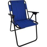 Mavi Mavi Kamp Sandalyesi Katlanır Sandalye Piknik Sandalyesi Plaj Sandalyesi Mavi Spor Metal Katla - 6456 Ecorce Tube Marron - Polyester