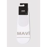 Mavi Mavi Logo Baskılı Beyaz Babet Çorabı 0911319-620 - Standart - Beyaz-620