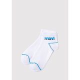 Mavi Mavi Logo Baskılı Beyaz Soket Çorap 092523-620 - Standart - Beyaz-620