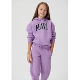 Mavi - Mavi Logo Baskılı Kapüşonlu Mor Sweatshirt 7610035-70586 Mor