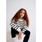 Mavi Mavi Logo Baskılı Siyah Çizgili Sweatshirt 7S10038-900 - 11 - 12